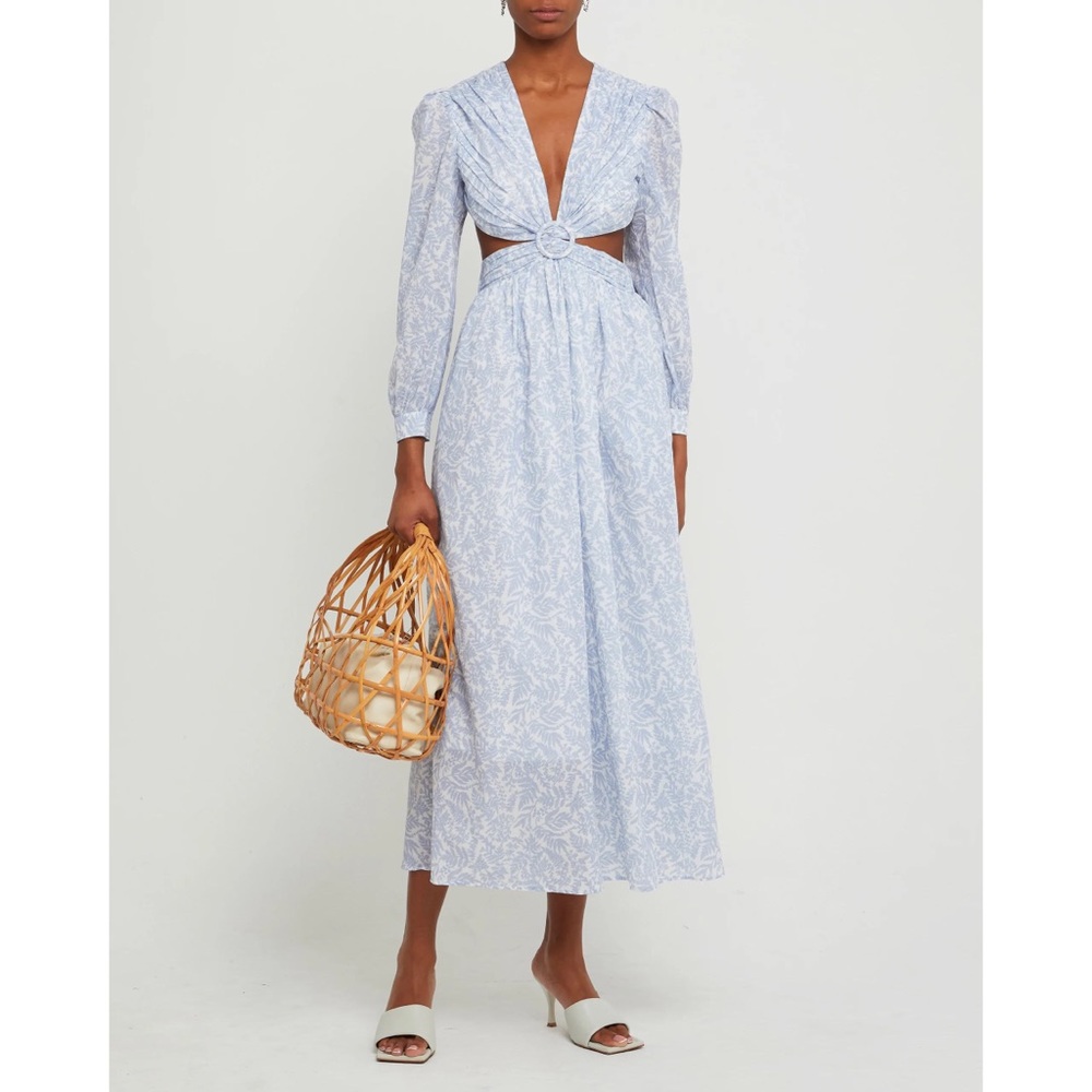 OPT | flowy summer light blue cotton dress